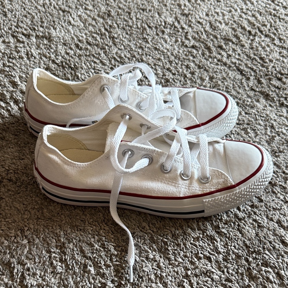 Converse White and Red Sneakers